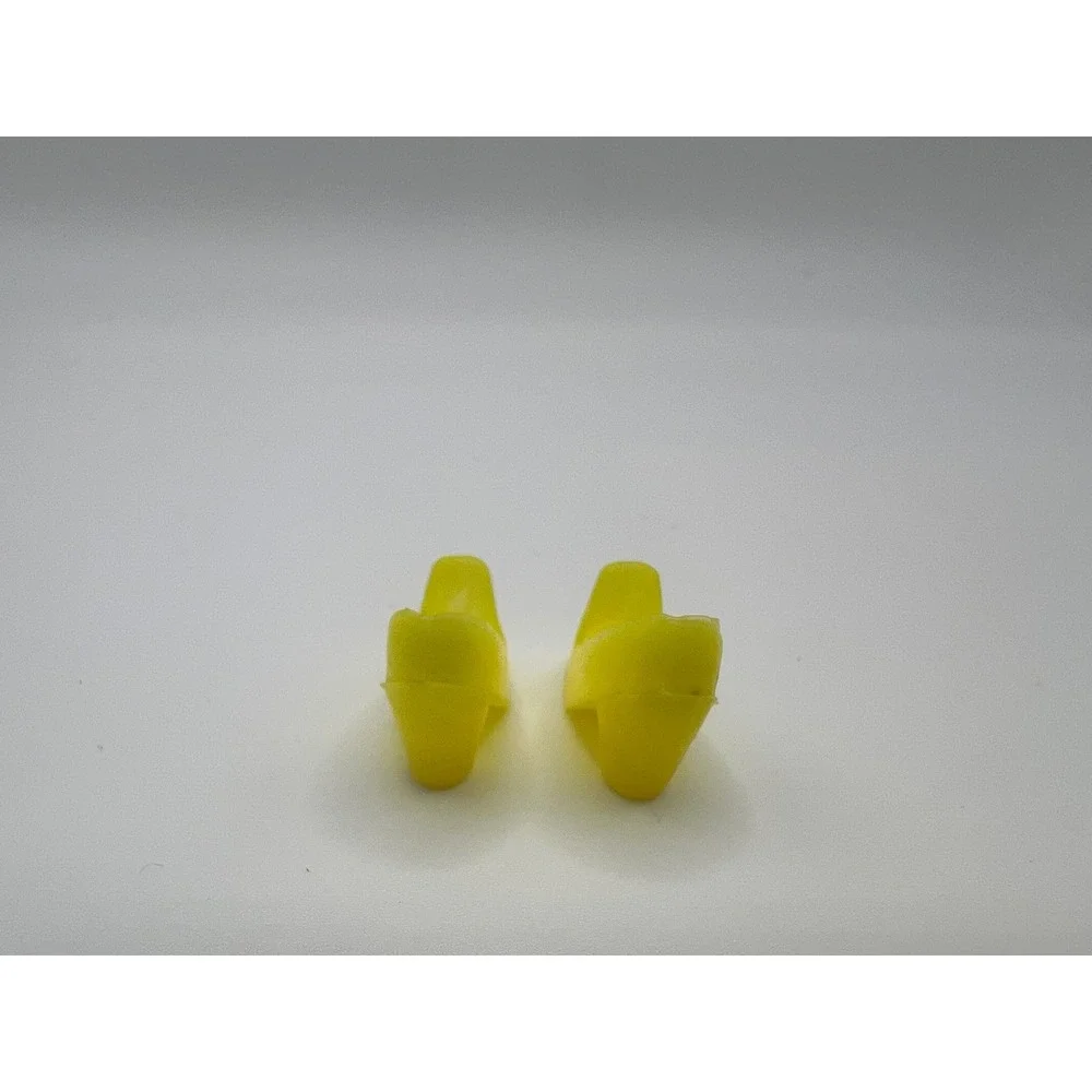 Vintage Mattel Barbie Yellow Pilgrim Square Toe Heels Hong Kong Doll Shoes 1970s
